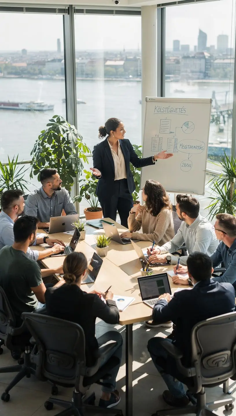 Minimalista lakberendezés és pénzügyi könyvek egy kényelmes olvasósarokban